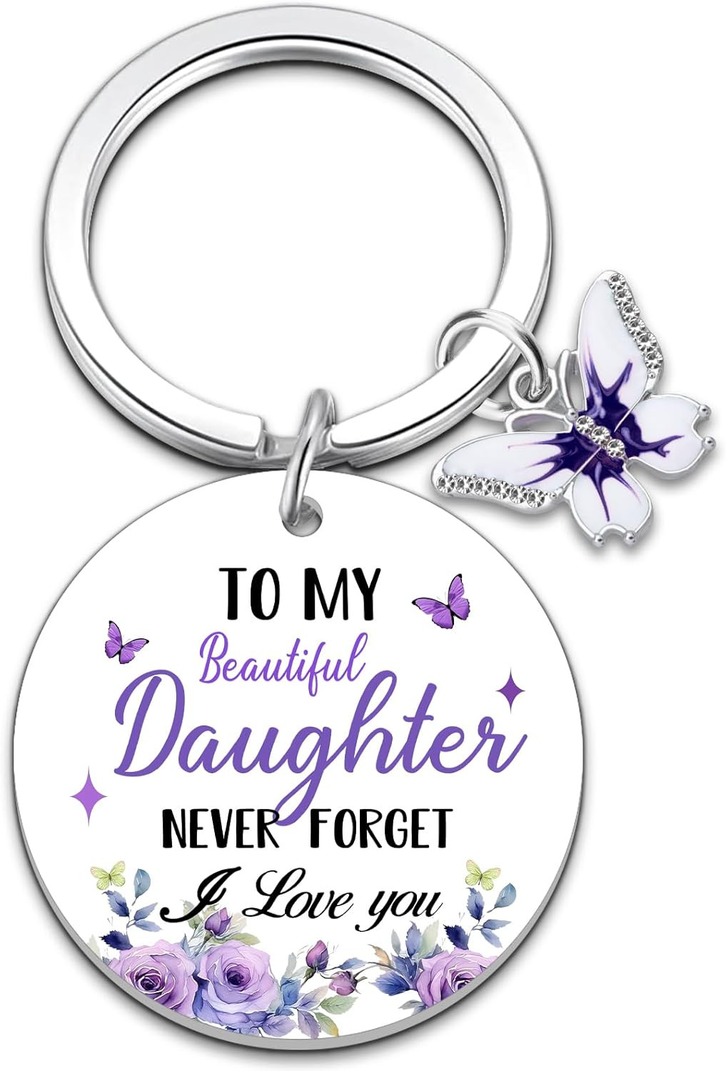 To My Daughter Gifts from Dad Mom Cute Birthday Gifts for Daughter Adult Purple