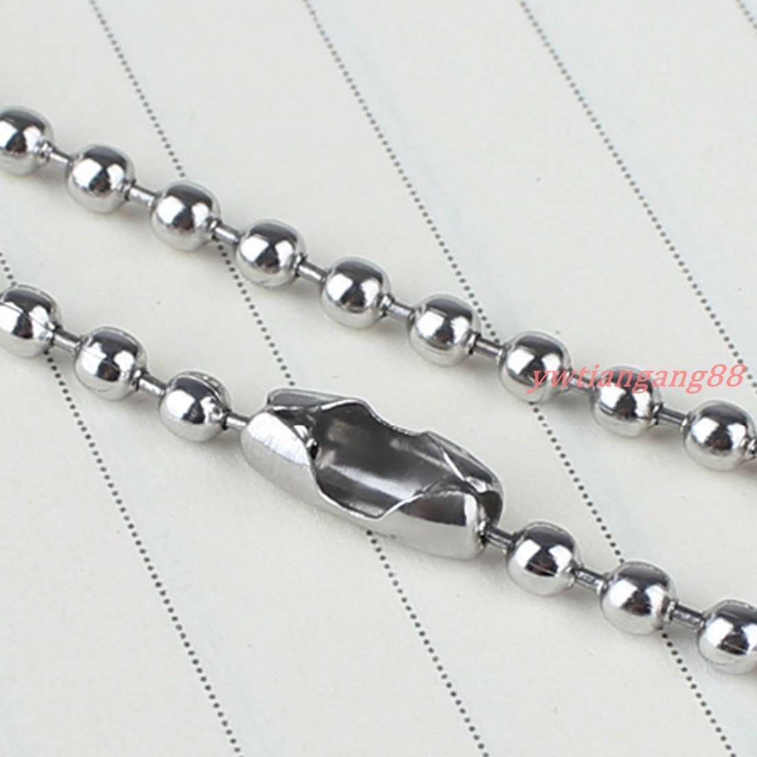 1.5mm-12mm 18-40″ Fashion Women Mens 316L Stainless Steel Ball Chain Necklace