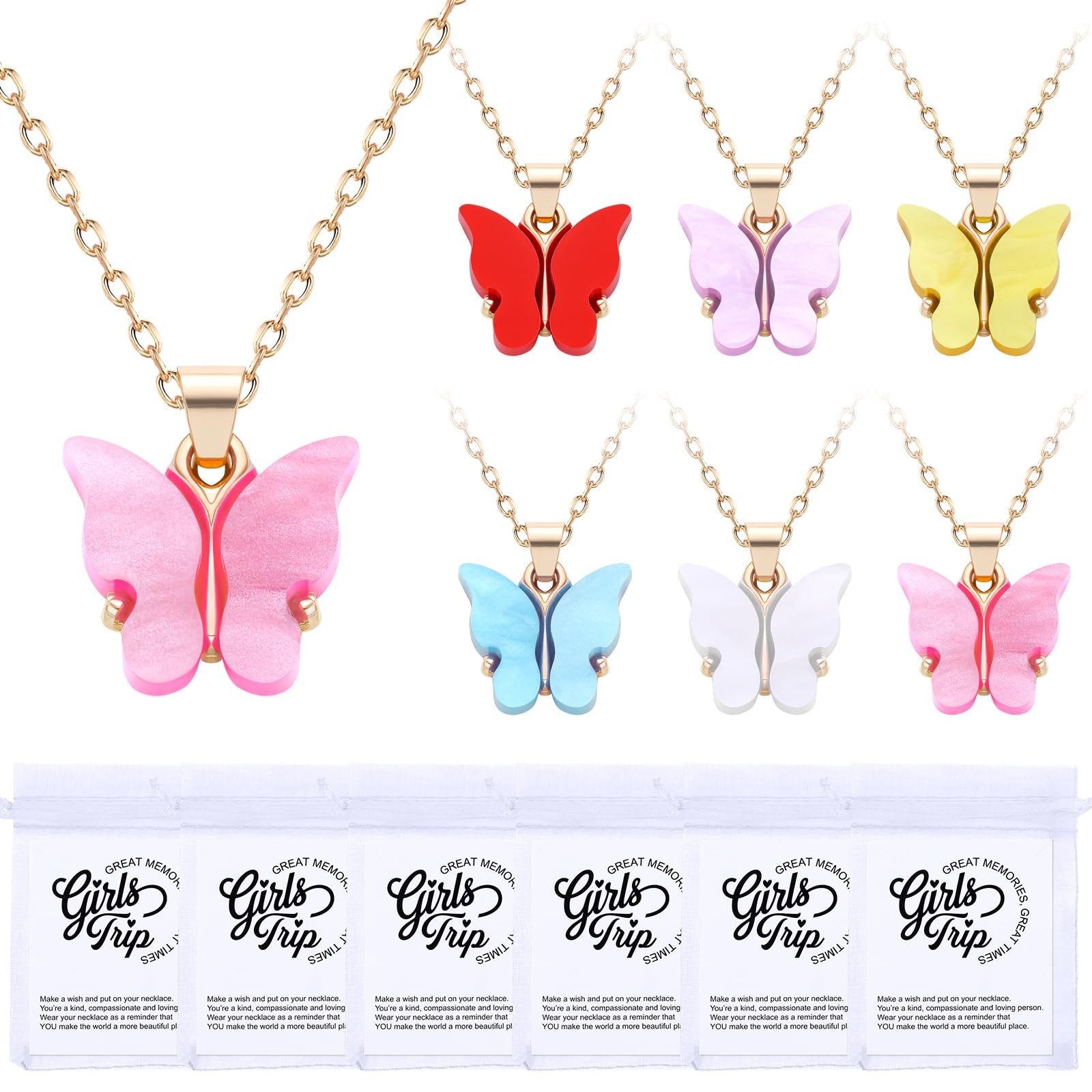 Highergo 6 Pack Girls Trip Gifts Favors 15.8 inches/ 40 cm, colorful