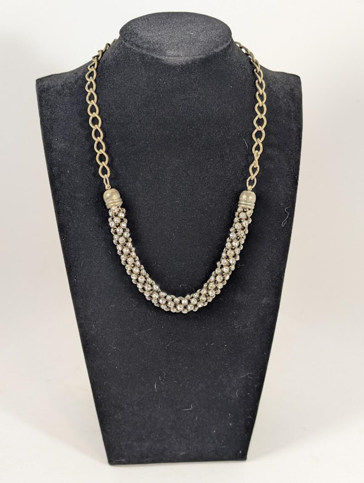 American Eagle Outfitters Gold Tone Multi Strand Bead Necklace 19-21 In