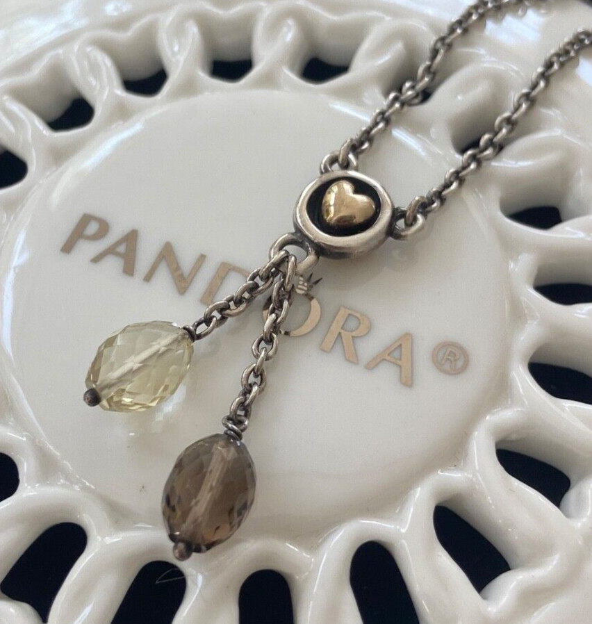 Authentic Pandora RARE FIND Pendant Necklace Size 17 in