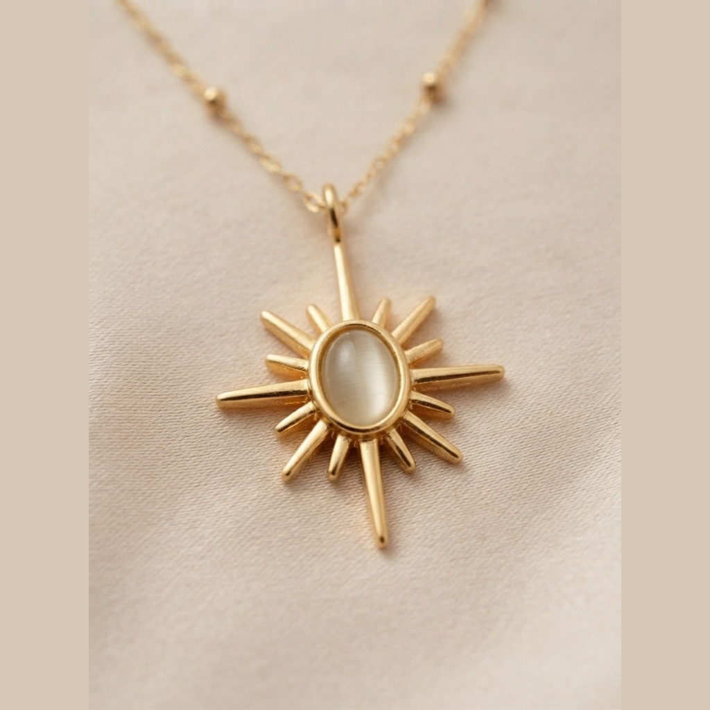 Anti Tarnish Necklace, 18K Gold Plated, Stainless Steel Jewellery, Gift for Her