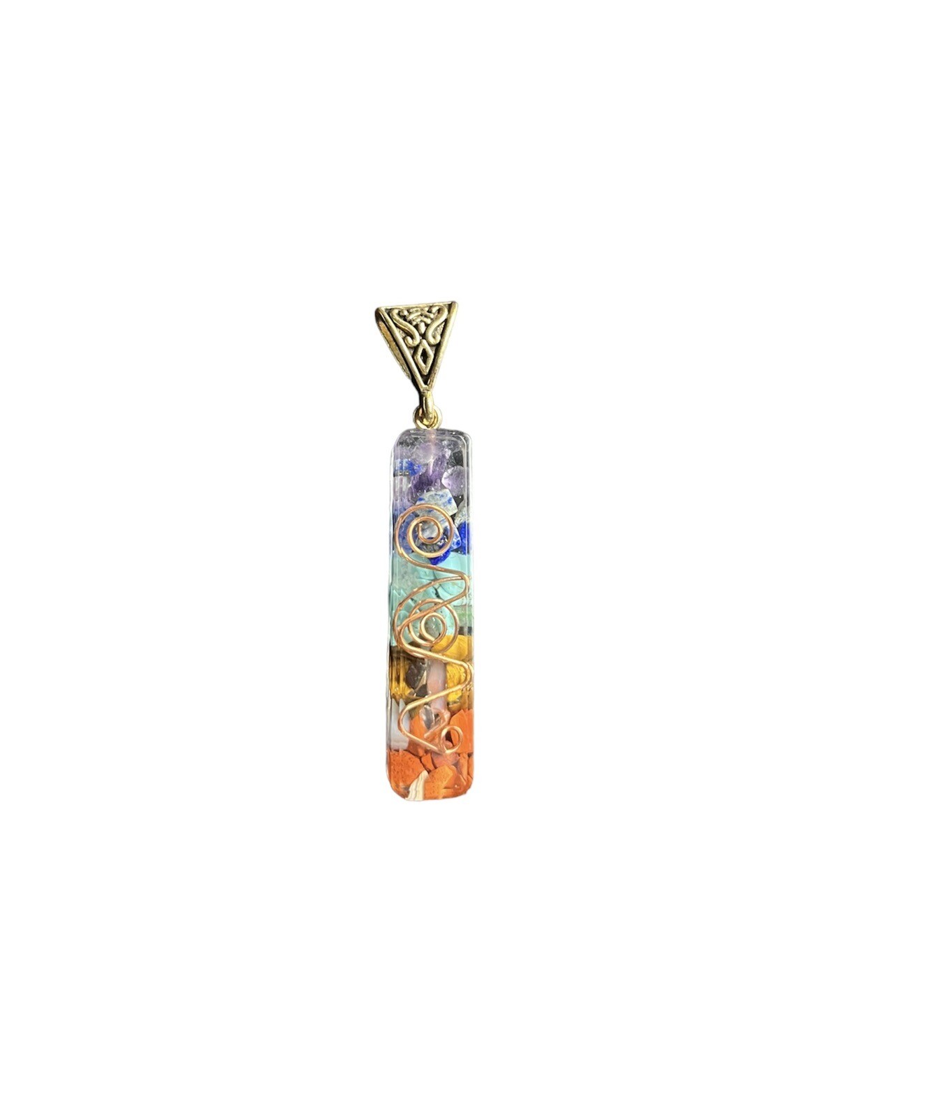 7 Chakra Healing Crystal Pendant Natural Stone Necklace Reiki Meditation Yoga