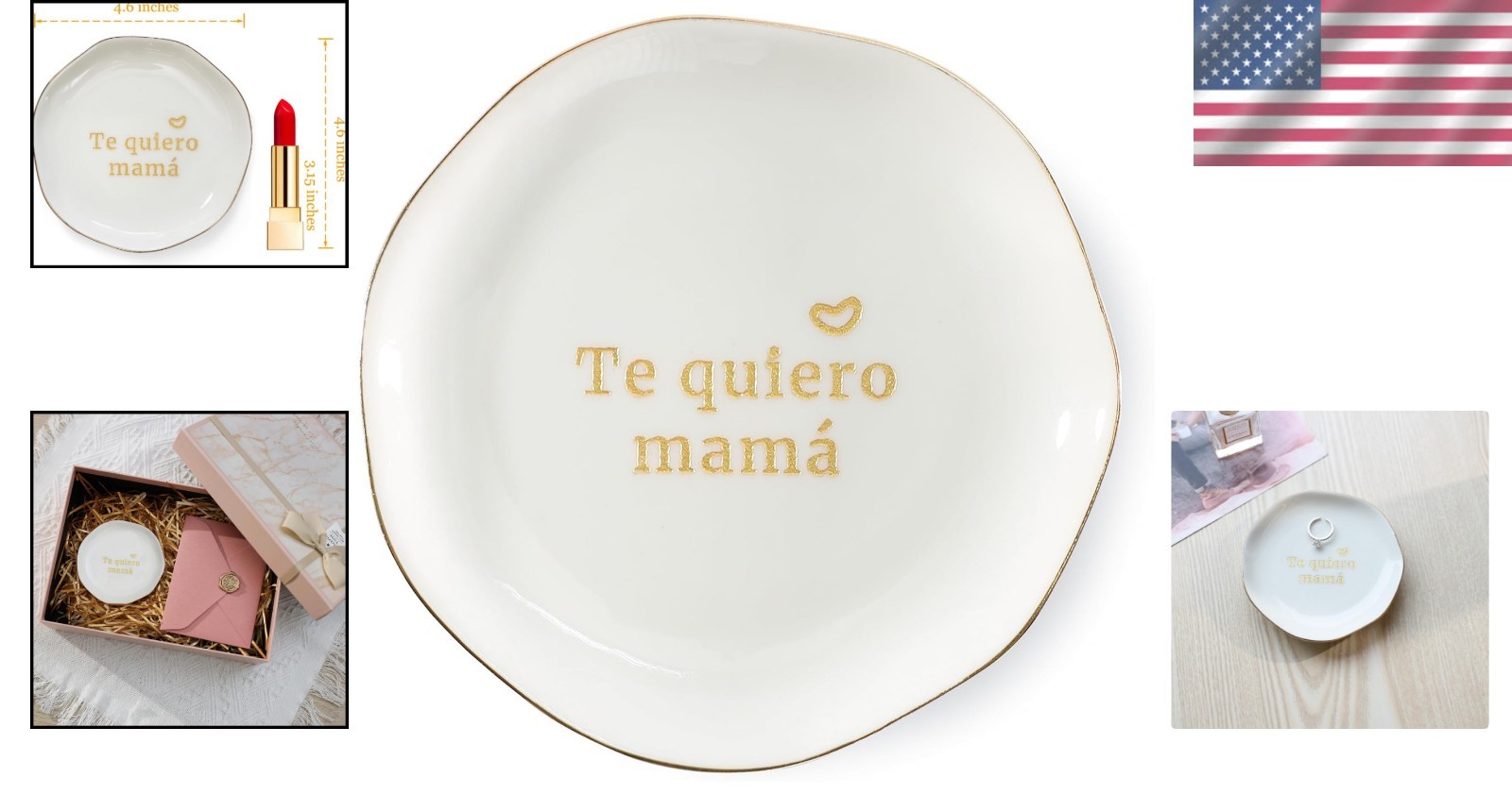 Portable and Waterproof Ring Dish – Te Quiero Mama for Special Occasions