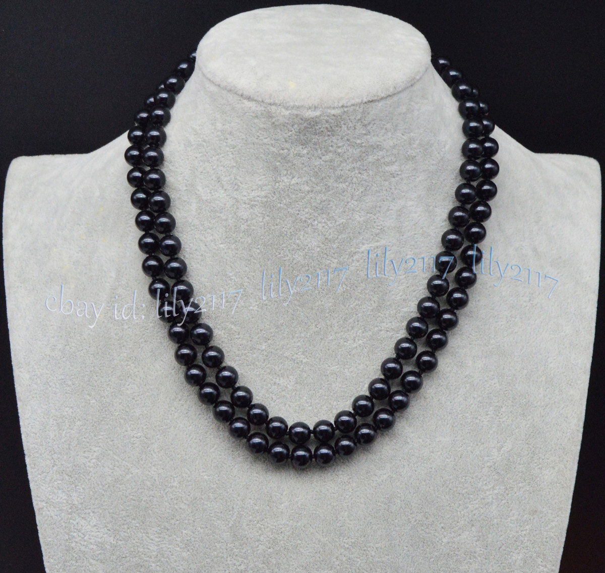 Fashion 8/10/12mm Multi-Color South Sea Shell Pearl Round Beads Necklaces 36”