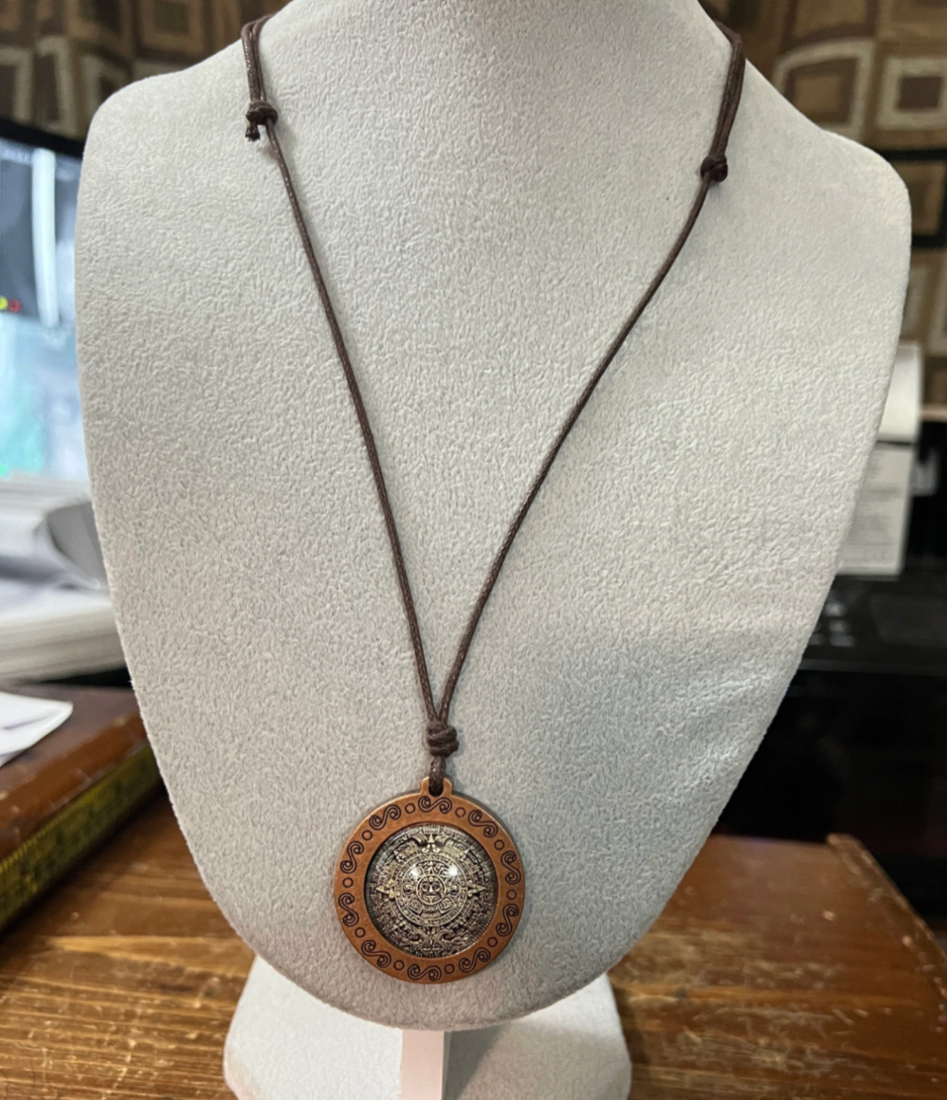 Glow In The Dark Aztec Calendar Pendant 4 different designs STYLES to choose #15