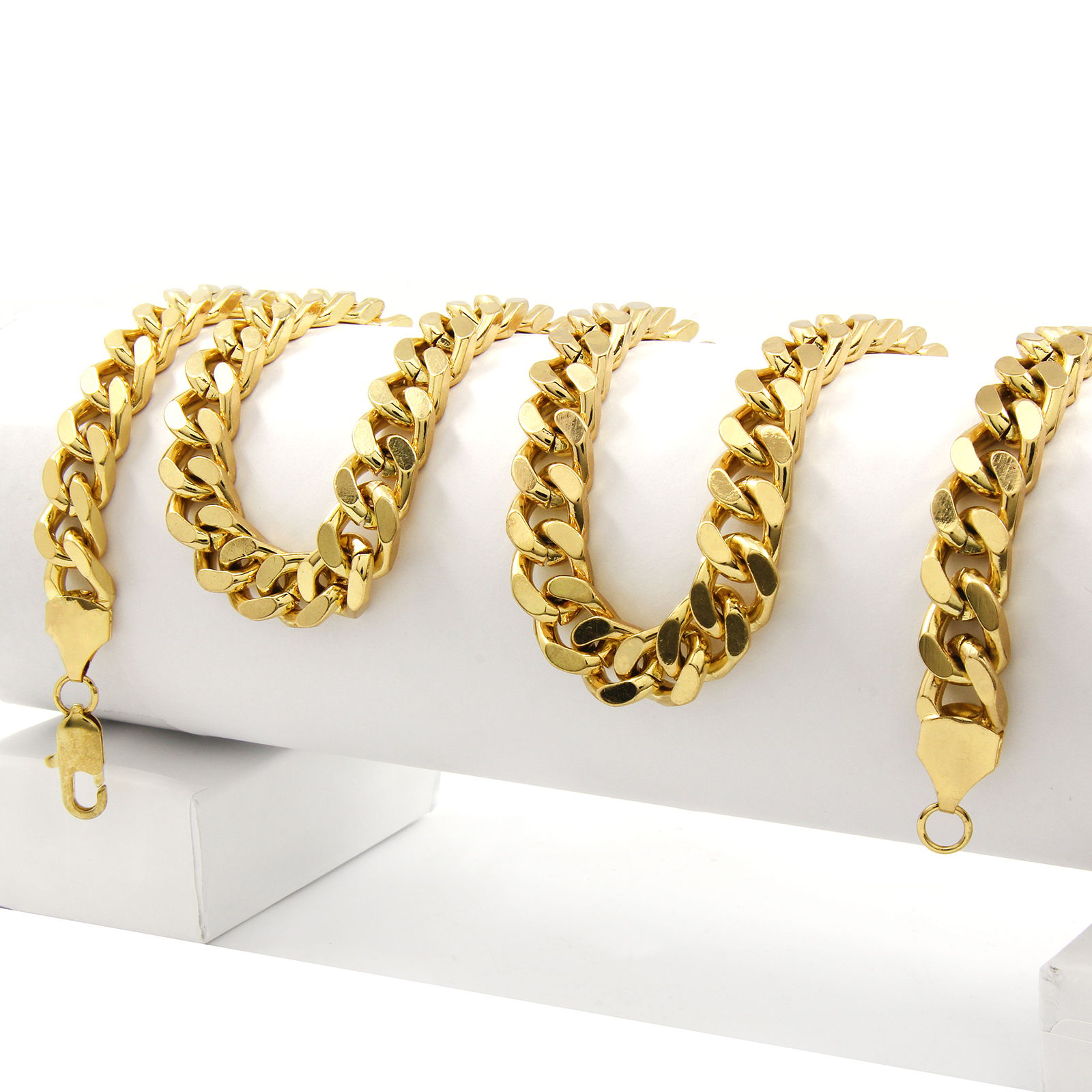 Hip Hop 14k Gold Plated Last Supper Pendant Cubic Zirconia 24″ Cuban Link Chain