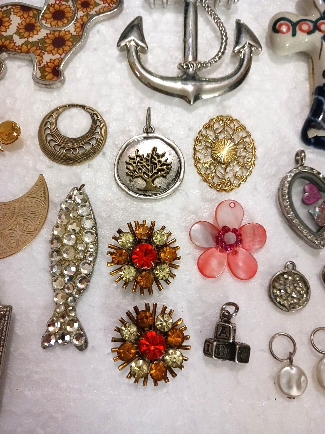 Pendants, charms, DIY jewelry necklace making pieces. You get everything