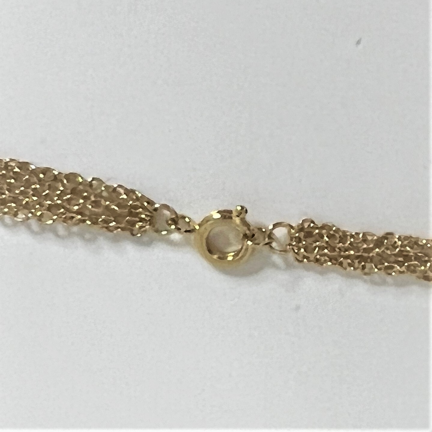 Vintage Gold Tone Delicate Multistrand Chain Necklace 24 Inch