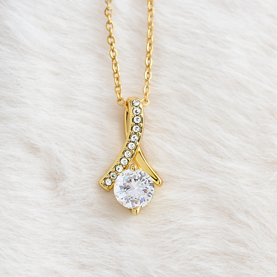 To My boyfriend’s mum linked hearts necklace mother’s day wedding birthday gift
