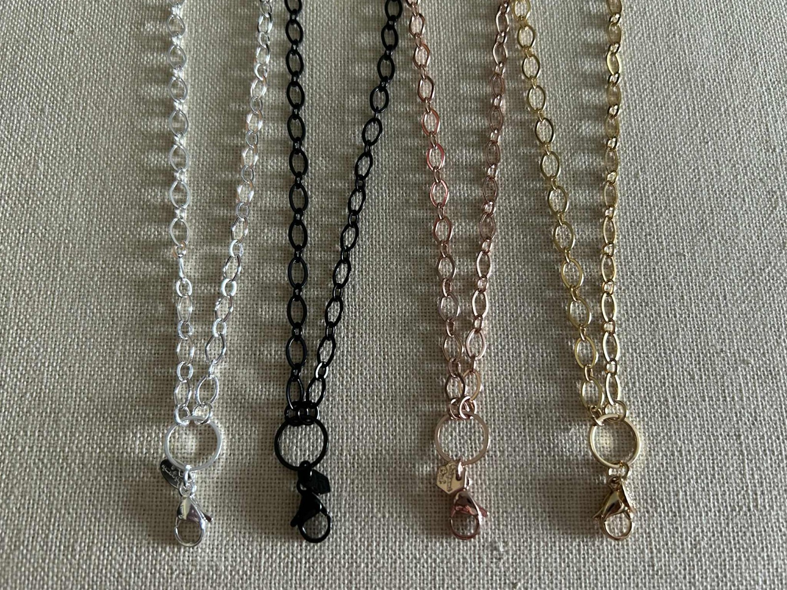 Origami Owl “Your Choice” of 32″ Flat Oval Link Chain / Necklace “New”