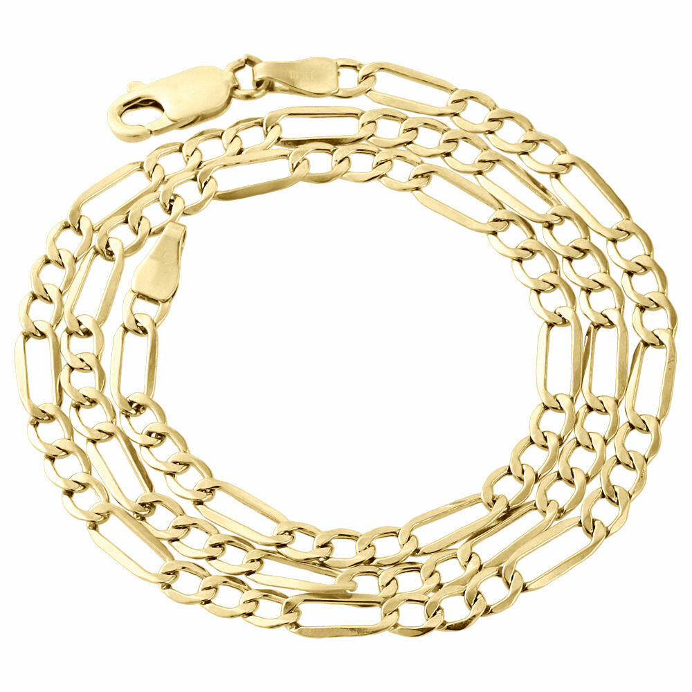 Figaro Chain Necklace in Genuine 18K Gold Filled Tarnish-FREE 3.5mm Wide 16″-32″