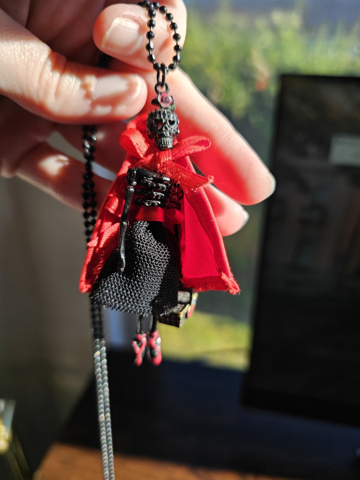 Betsey Johnson Dark Forest Red Riding Hood Necklace Y2K Vintage