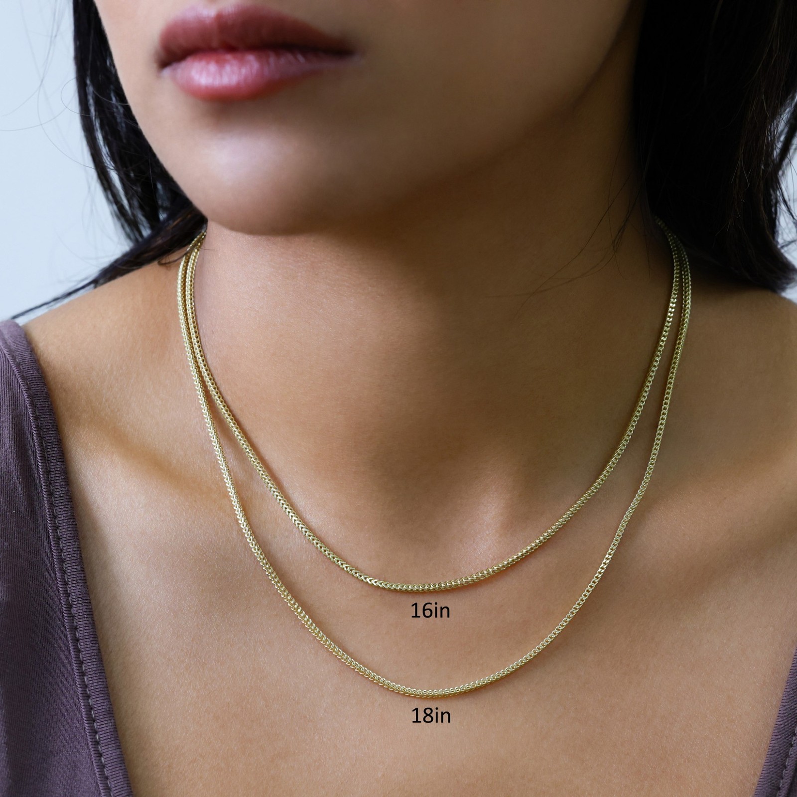 14K Yellow Gold 1.5mm-5mm Franco Square Box Chain Necklace Mens Womens 16″- 30″