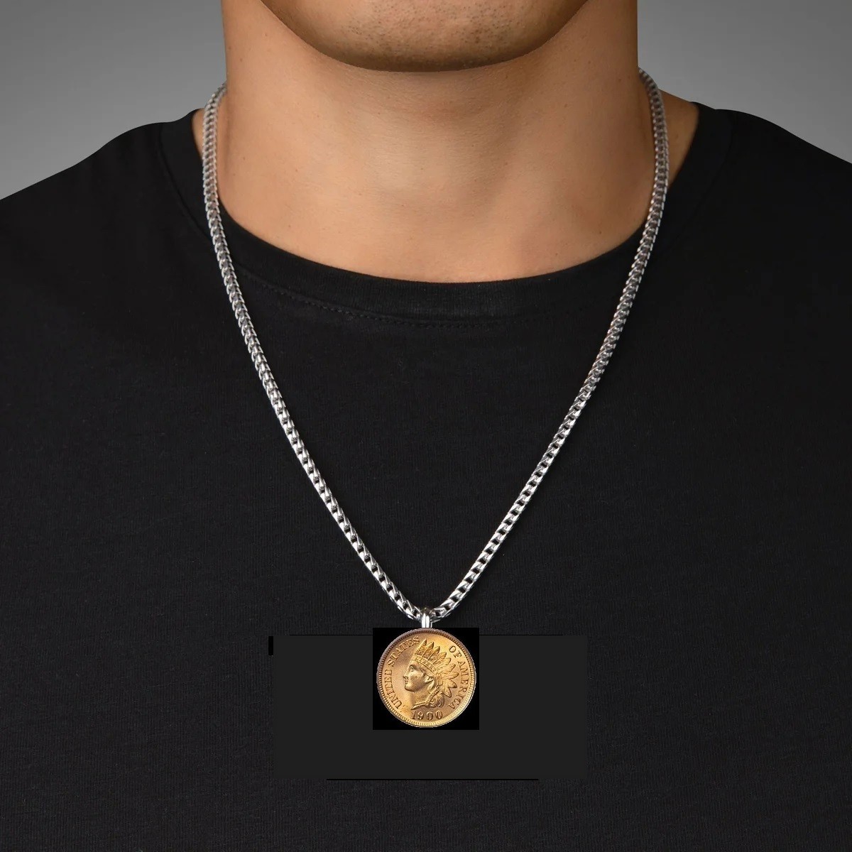 INDIAN HEAD PENNY Necklace – authentic vintage copper one cent US coin