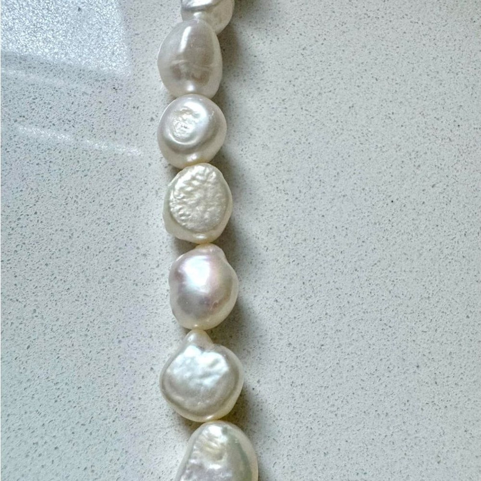 Freshwater Baroque Pearl Choker Necklace 8-12mm Genuine AAA Pearls Gold Clasp