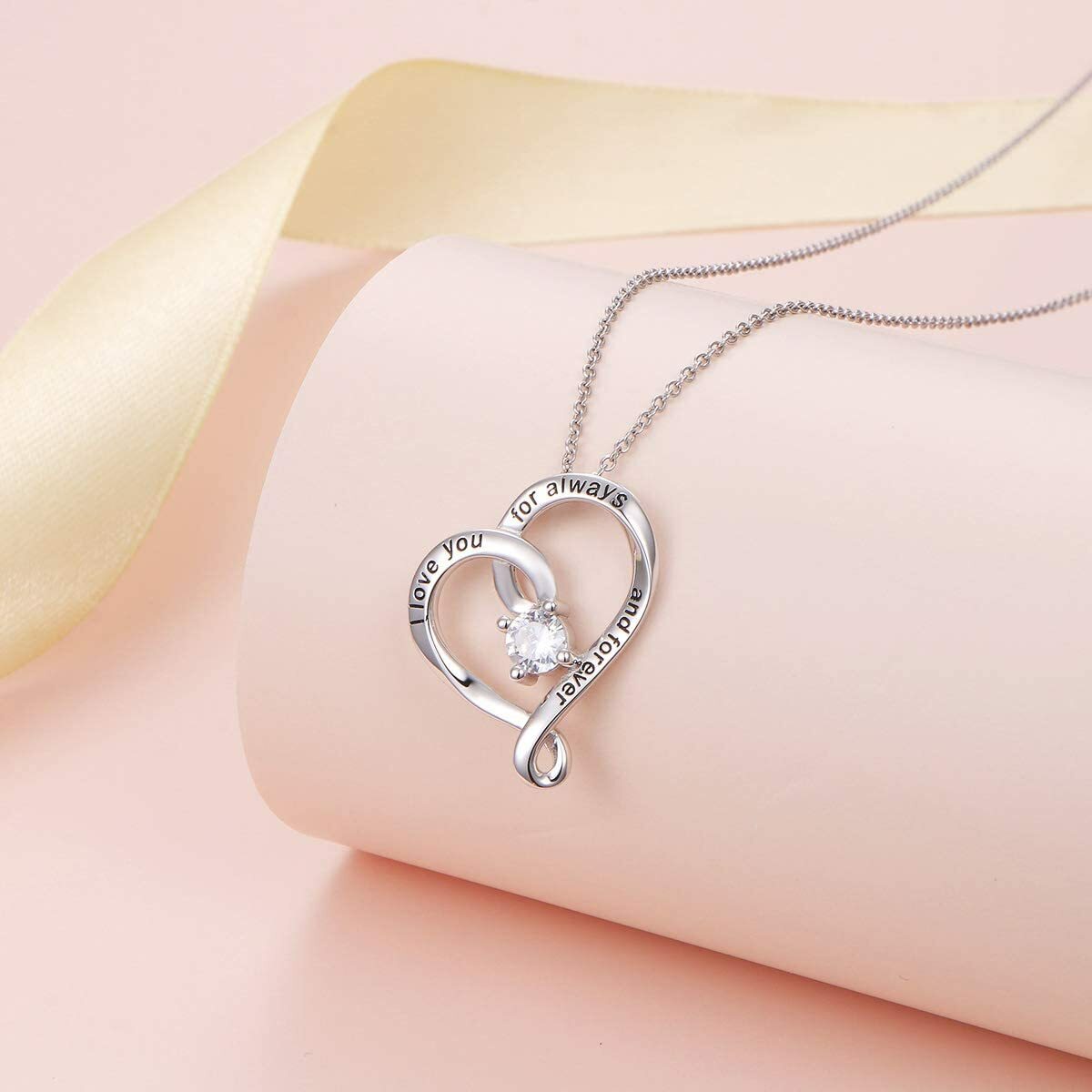 Necklace for Women WILL LOVE! Beautiful Heart CZ Pendant Chain Anniversary Gift