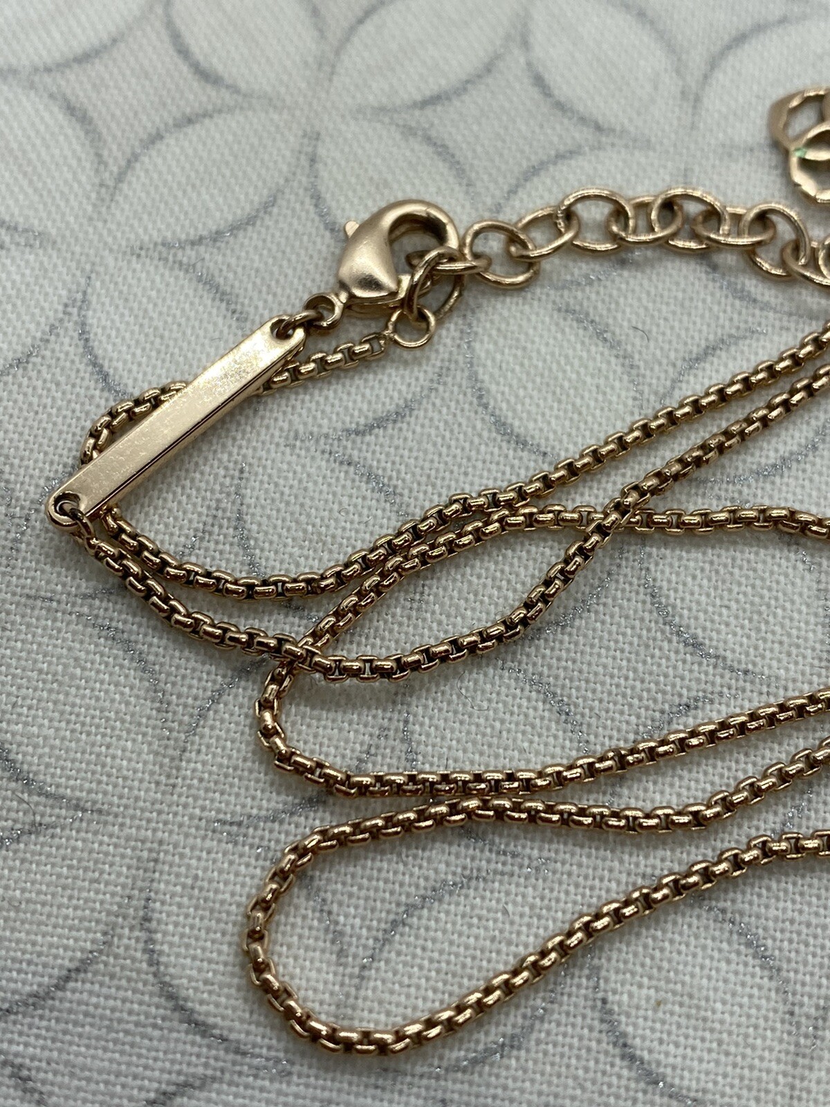 Kendra Scott Fischer Pendant Necklace White Kyocera Opal Rose Gold Tone