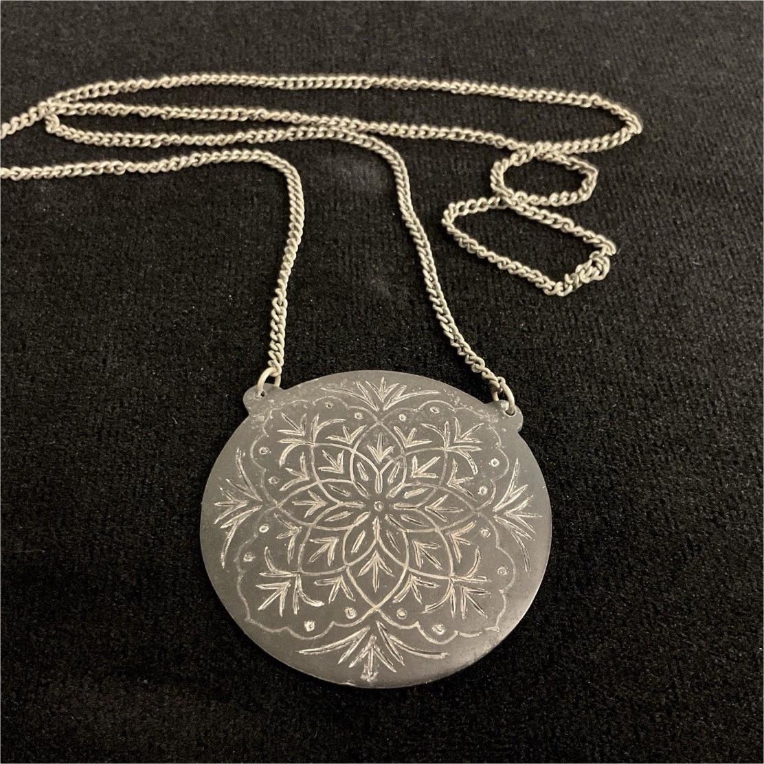 Rare Bijoux Pendentif & Sa Chaine French Antique Necklace Jewelry