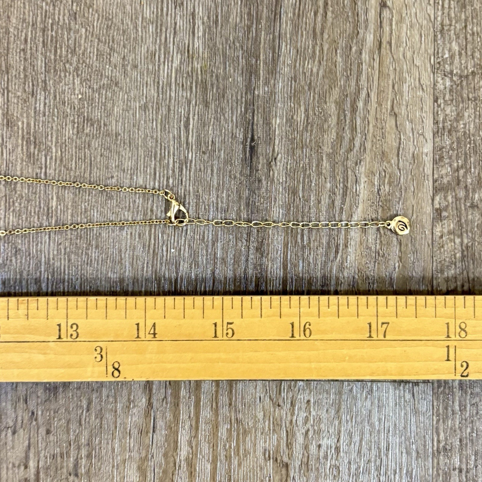 VERSONA GoldTone Teardrop Dangles Multicolor Acrylic Pendant Necklace Adjustable