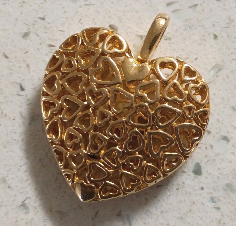 Three Mixed Metals Goldtone Pendants