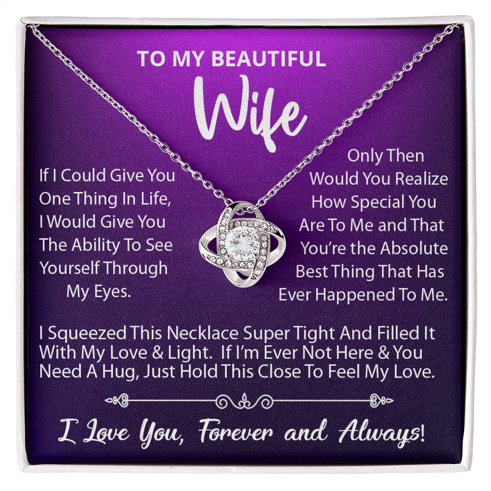 To My Wife Necklace, Gift For Wife, Wife Birthday Gift, Valentine Gift For Her!