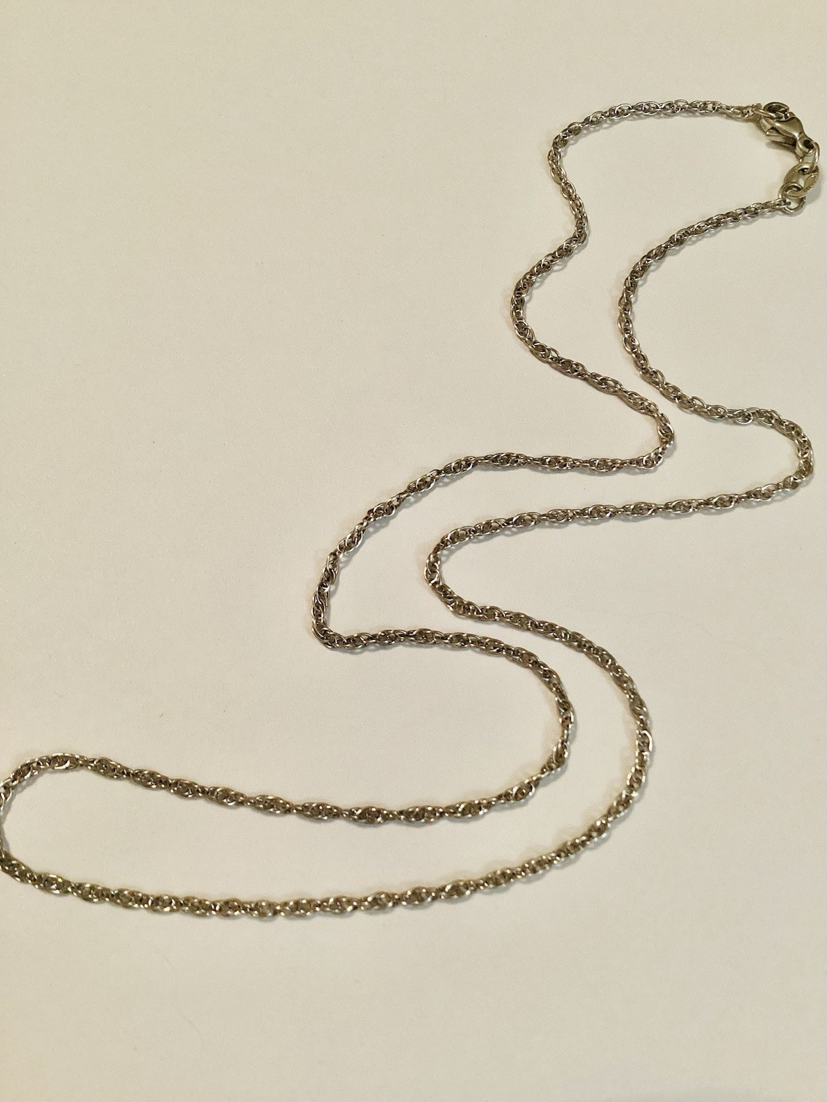 James Avery 18” Sterling Silver Light Rope Chain Necklace Excellent