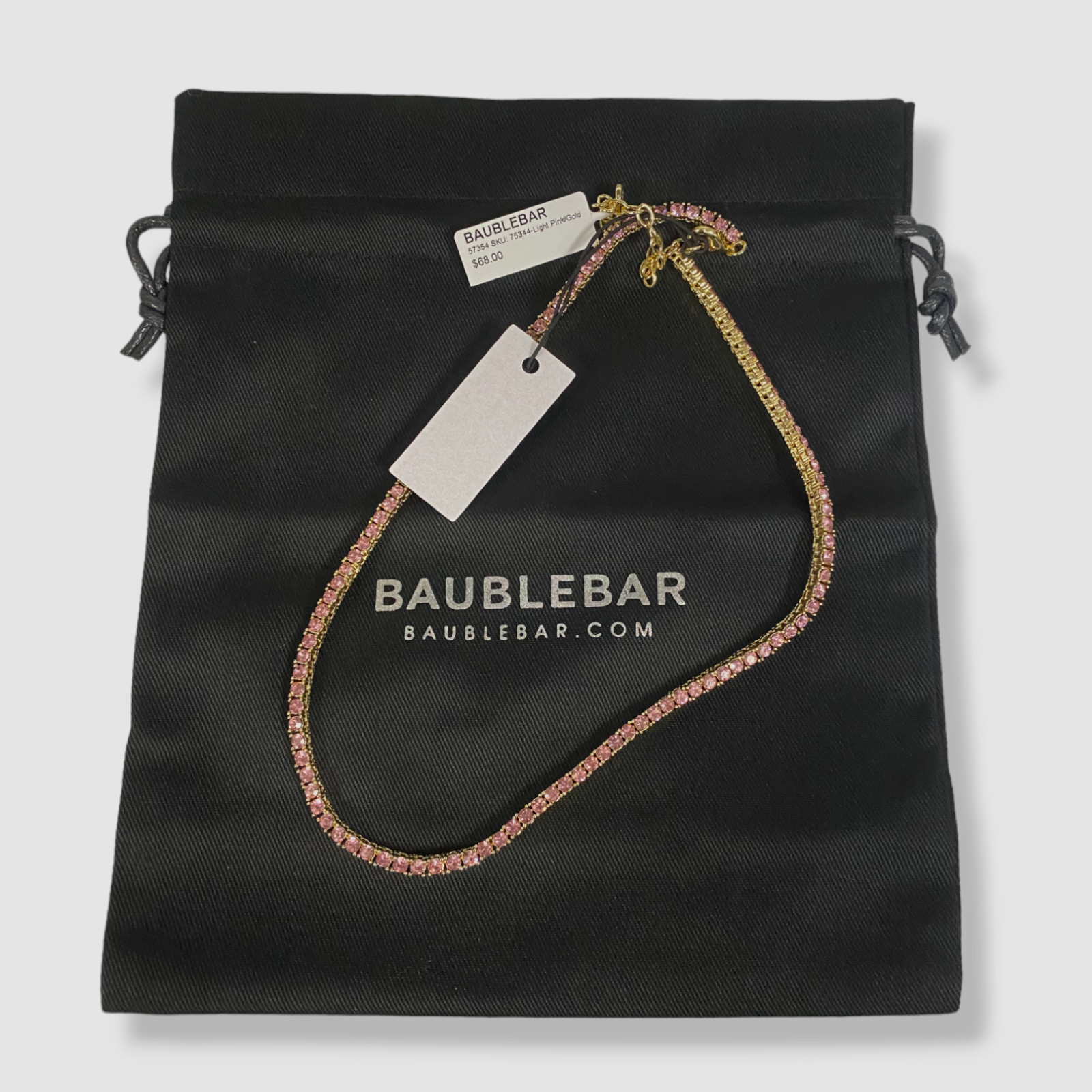 $60 Baublebar Women’s Pink Crystall Bennet Necklace
