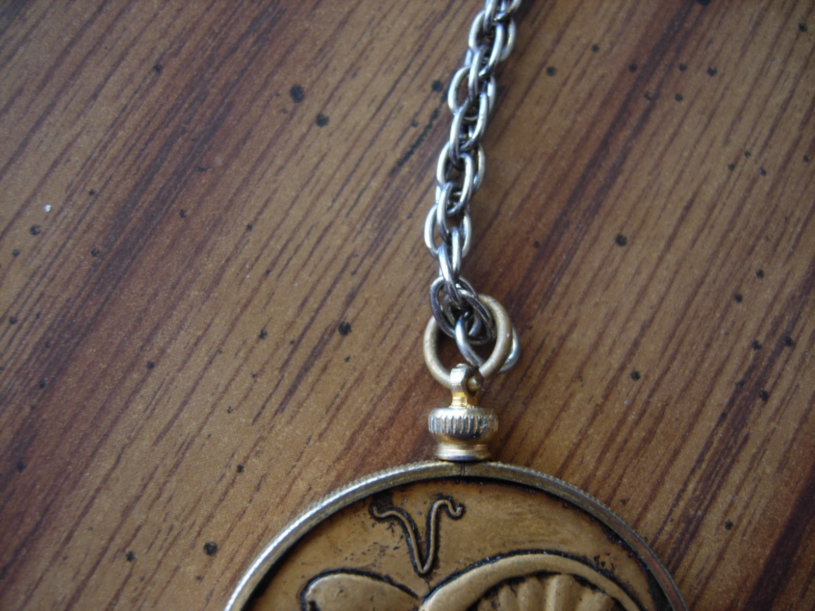 Undated Astrological ‘ARIES’ Pendant w/Steel Rope 24″ Chain Preowned Condition!!