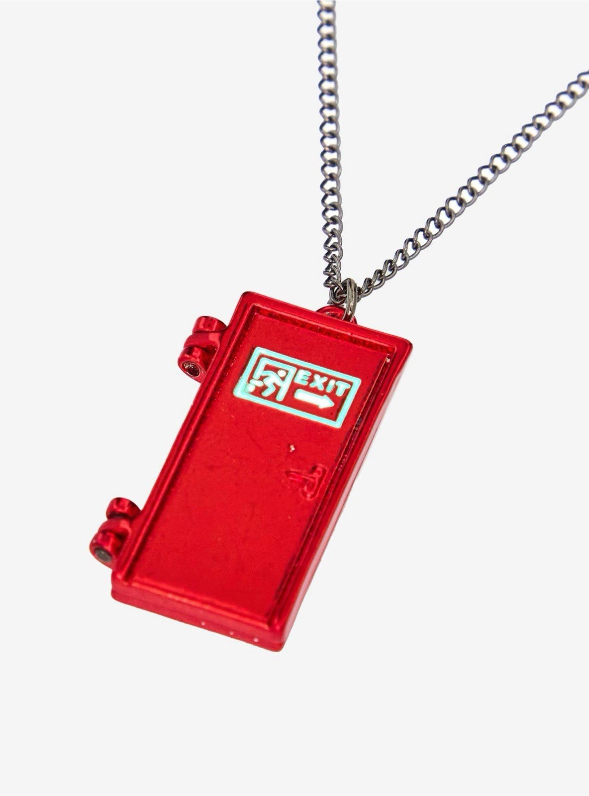 The Amazing Digital Circus Pomni Exit Door Glow-In-The-Dark Locket Necklace New
