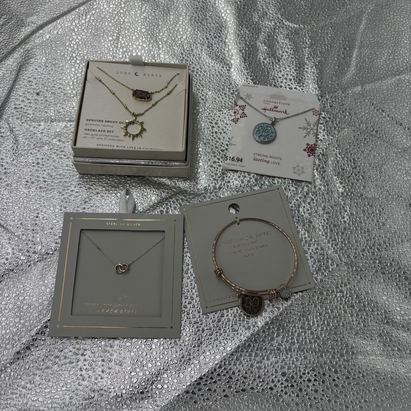 Lot Of Assorted Costume Jewelry Stainless Steel Necklace 14kt GOLD Plated