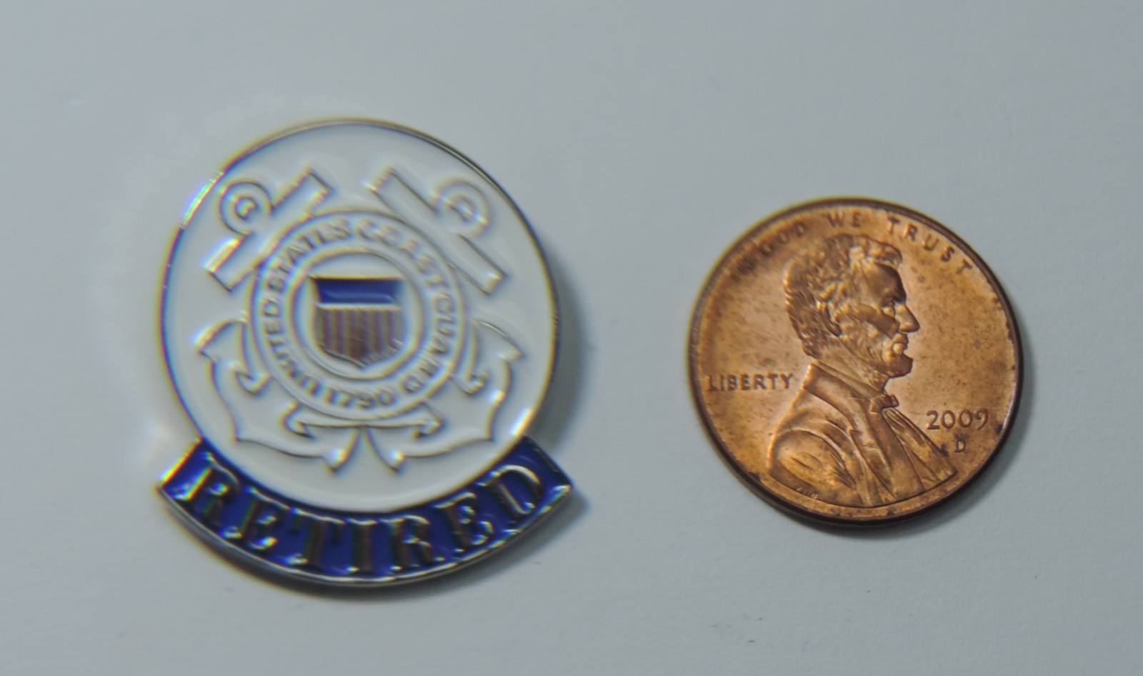 UNITED STATES Coast Guard Retired Lapel Pin