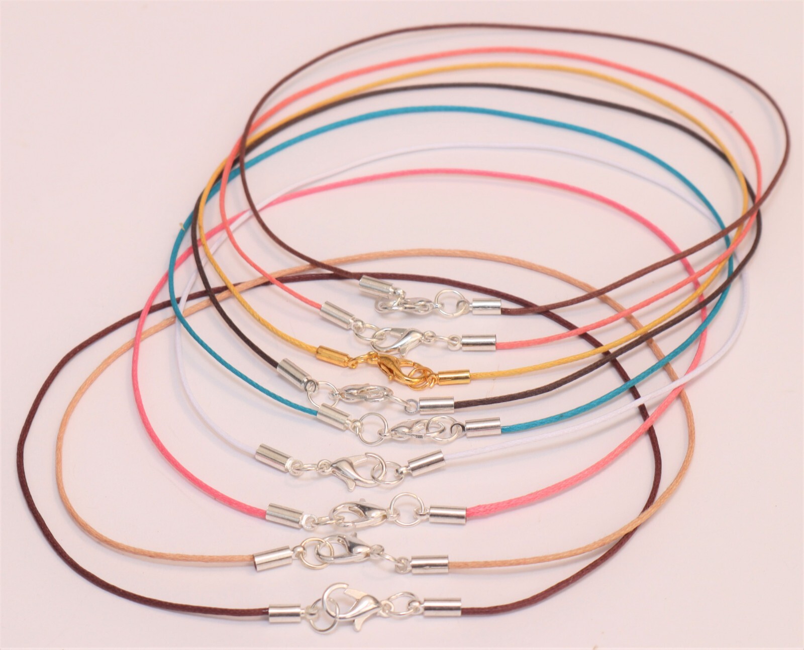 Necklace Choker Women with Silver Lobster Clasp -1mm Cord -Lightweight Made USA!