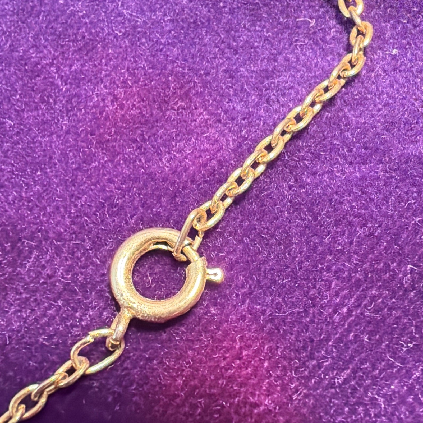 Yellow Gold Cable Chain Necklace, Natural Green Oval Malachite Pendant