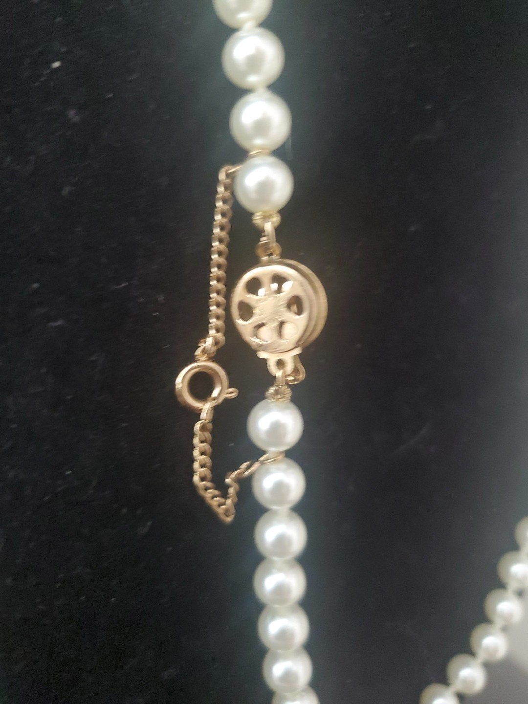 Vintage Pearl Necklace Mallorca Spain 18″ Tag