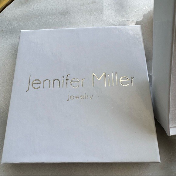 Jennifer Miller 14k Gold Plated & CZ Heart Charm Necklace