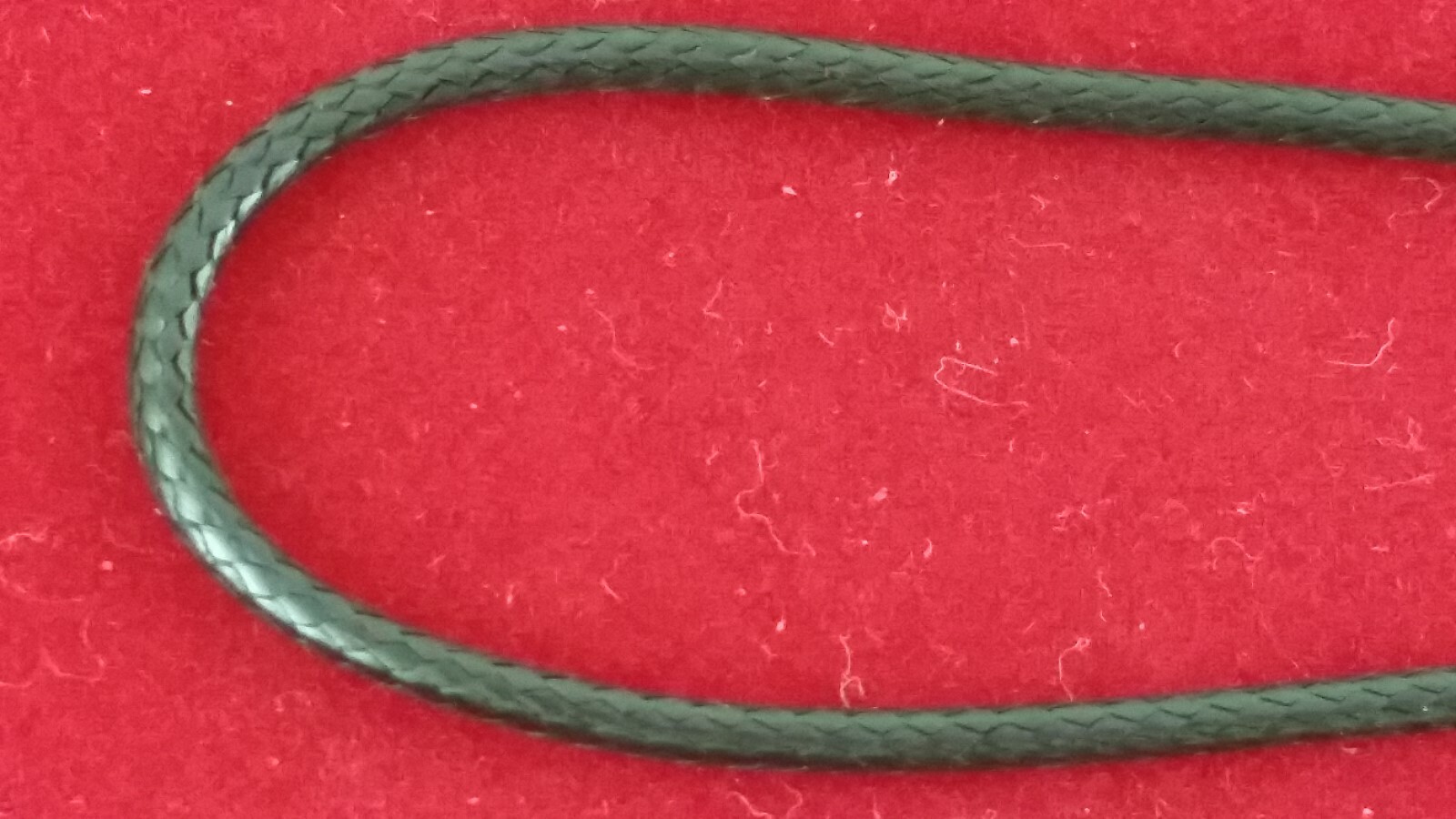 Twisted Hand Braid Black Leather Rope Chain Cord String Necklace Silver 18″