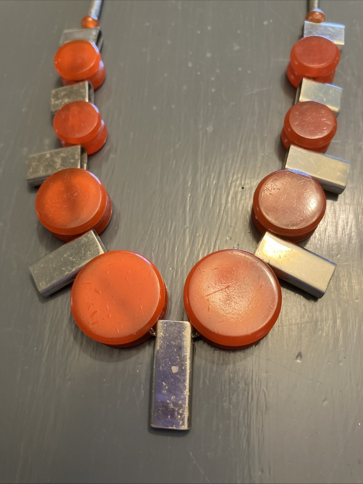 Necklace Coral Orange SA Short