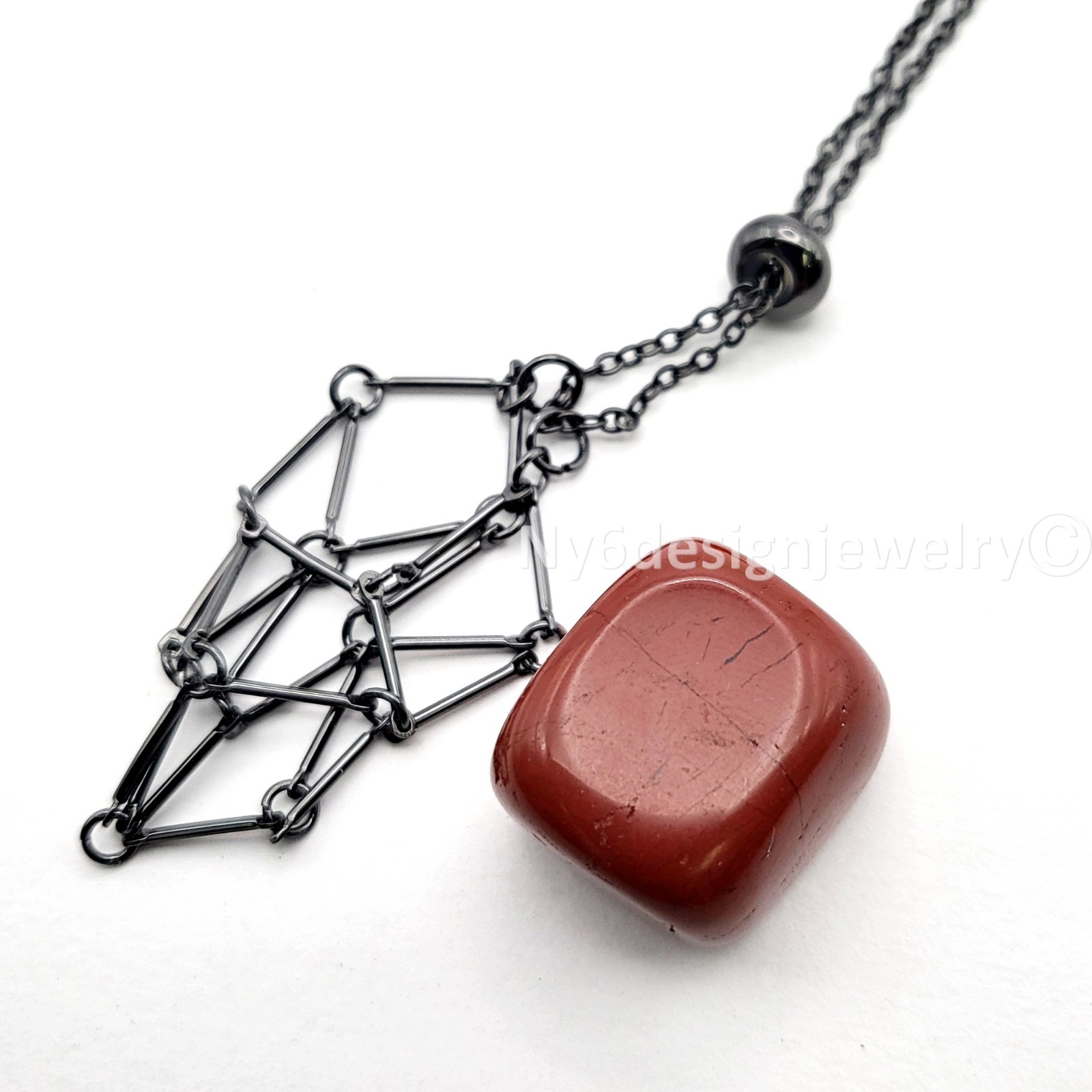 Crystal Stone Holder Necklace Adjustable Crystal Cage Necklace Gemstone Pendant