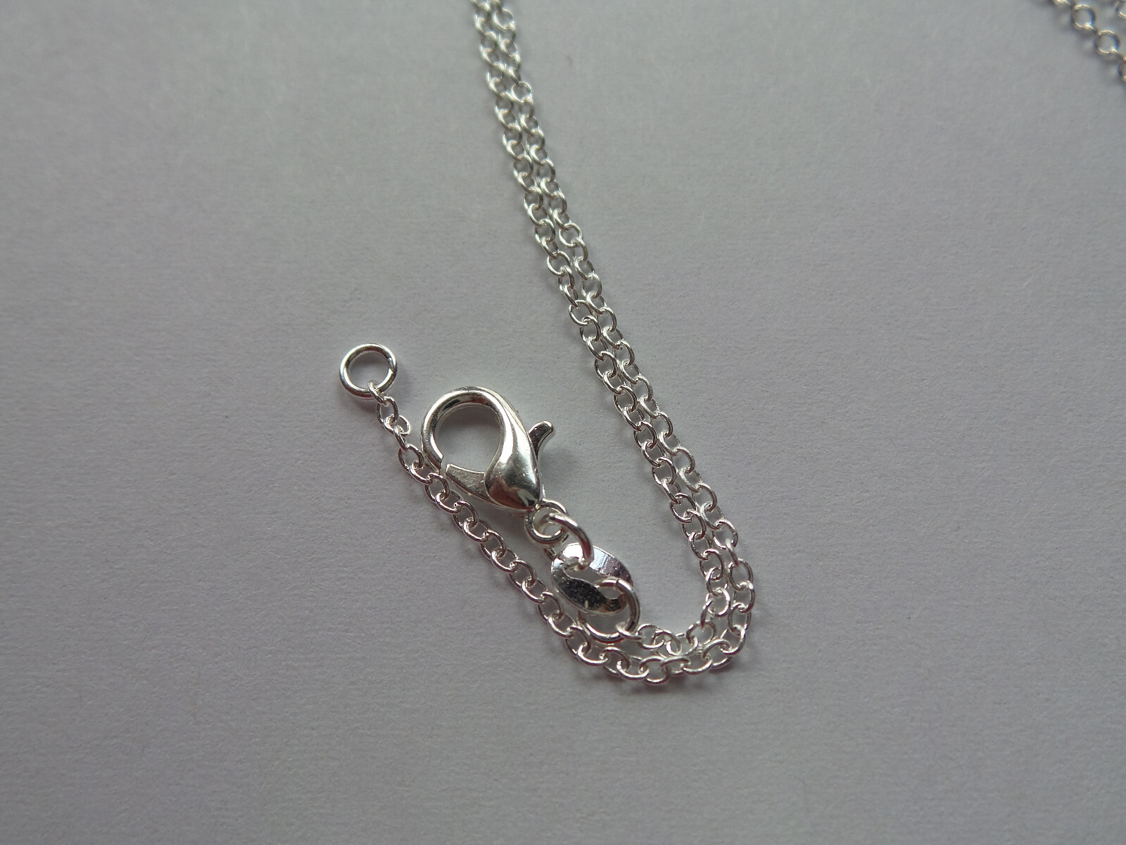 DRAGONS BREATH STERLING SILVER OVAL NECKLACE 20″ CHAIN
