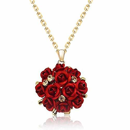 Floral Necklace Set with Earrings for Women and Girls Gold Plated Jewelry