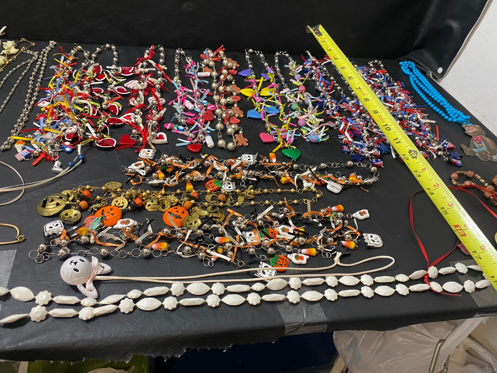 festive Necklace lot 30+ necklaces pendant chain charm many handmade holiday +