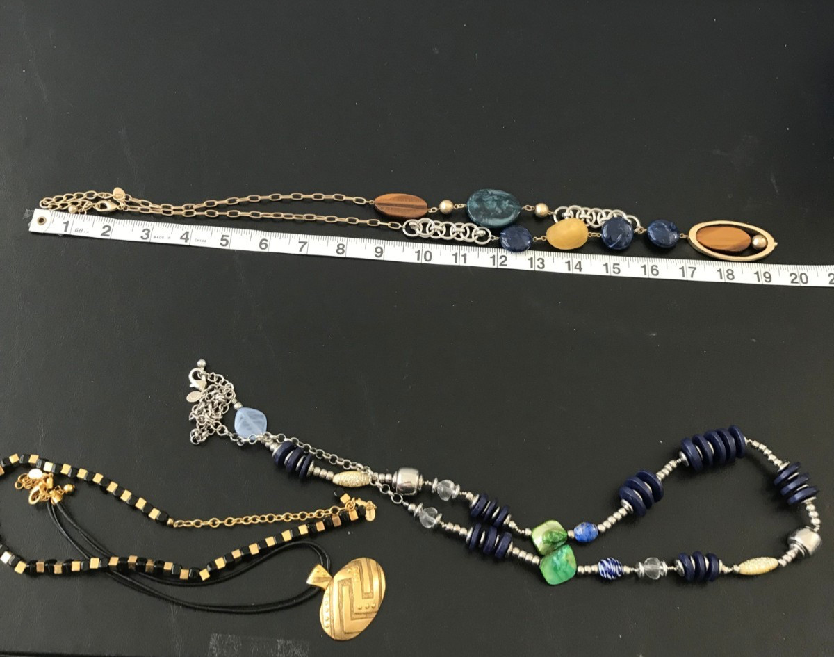 Chico’s Brand Lot of 4 Fashion Necklaces Good condition Wearable