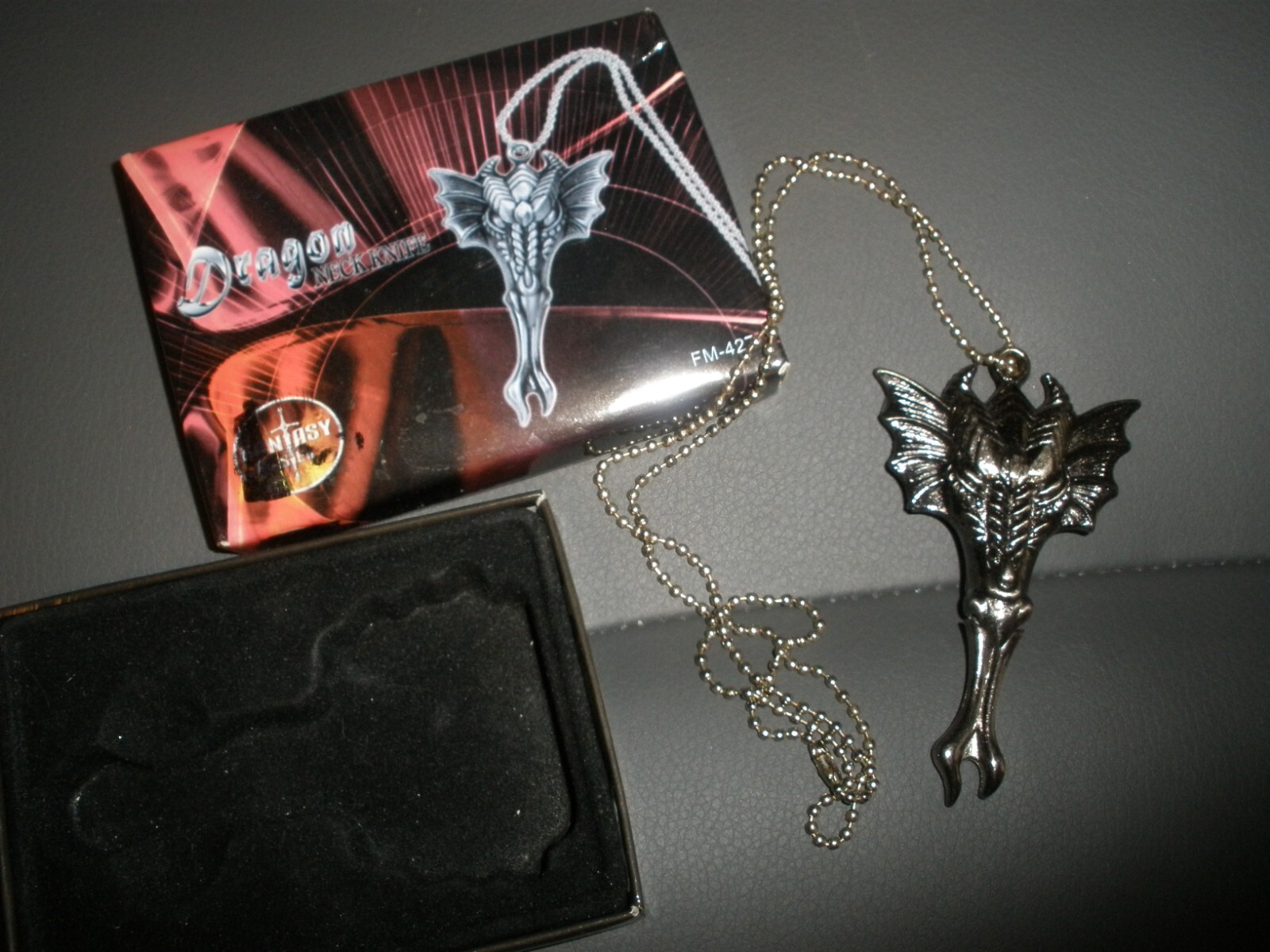 Dragon Necklace Fantasy FM-427 in Box 3.5″ x 2″
