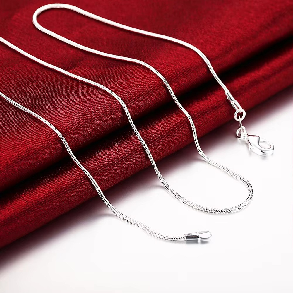10PCS LOT Wholesale 925 Sterling Silver Chain 16/18/20/22/24/26/28/30 Inch 1.2mm