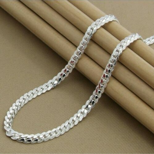 18″ -24″ Mens Womens 925 Sterling Silver 5mm Wide Snake Chain Necklace