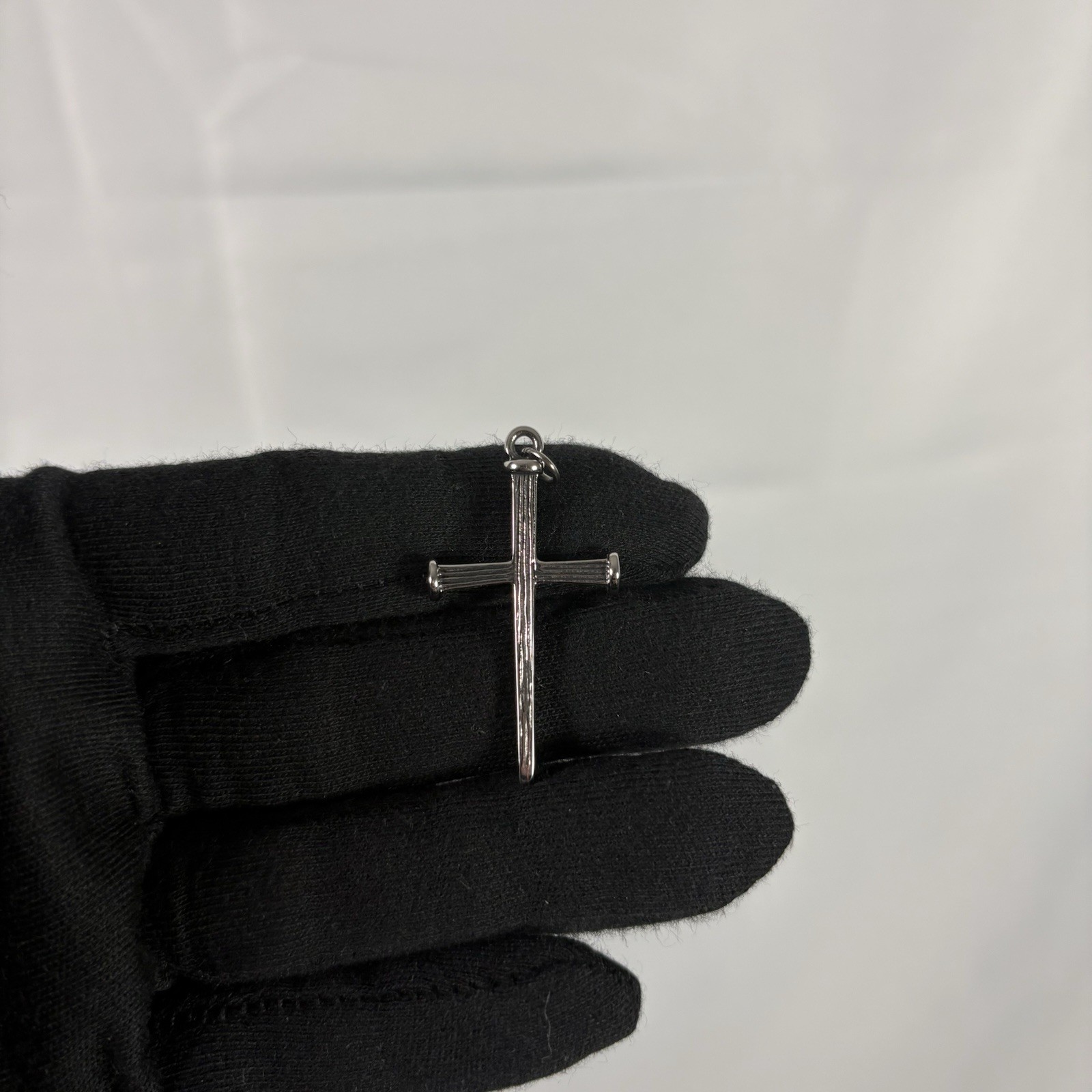 Premium 316L Surgical Stainless Steel Triple Nail Cross Pendant