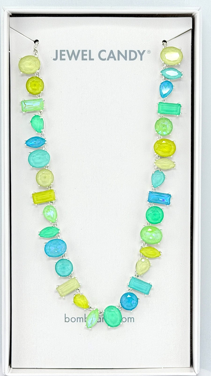 Bomb Party Retro Jewel Candy RBP7301 “The Calista” Lemon Lime Magic on Silver
