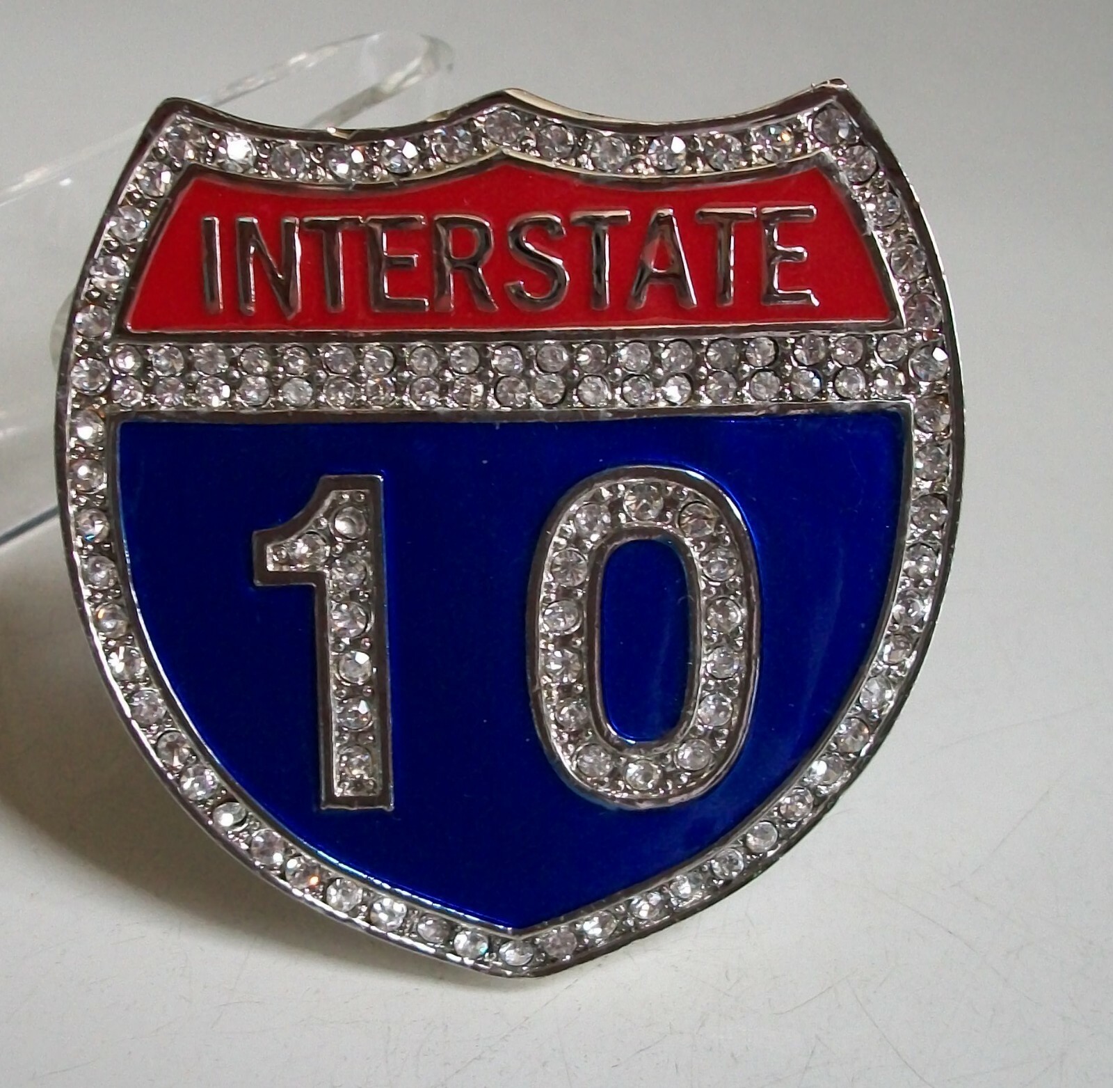 Men’s Silver Finish Bling Dressy Casual Interstate 10 Fashion Pendant Charm
