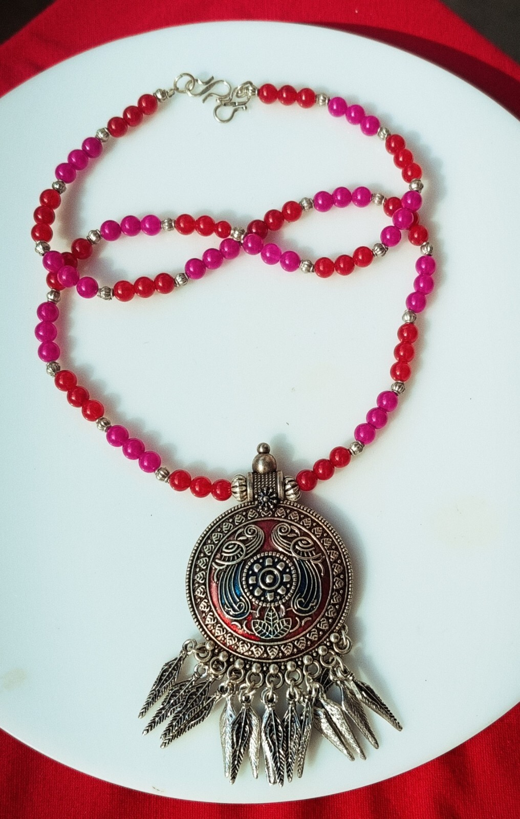 Women’s Traditional Wedding Jewelry Necklace/pendant Multi Beads Pack of 4